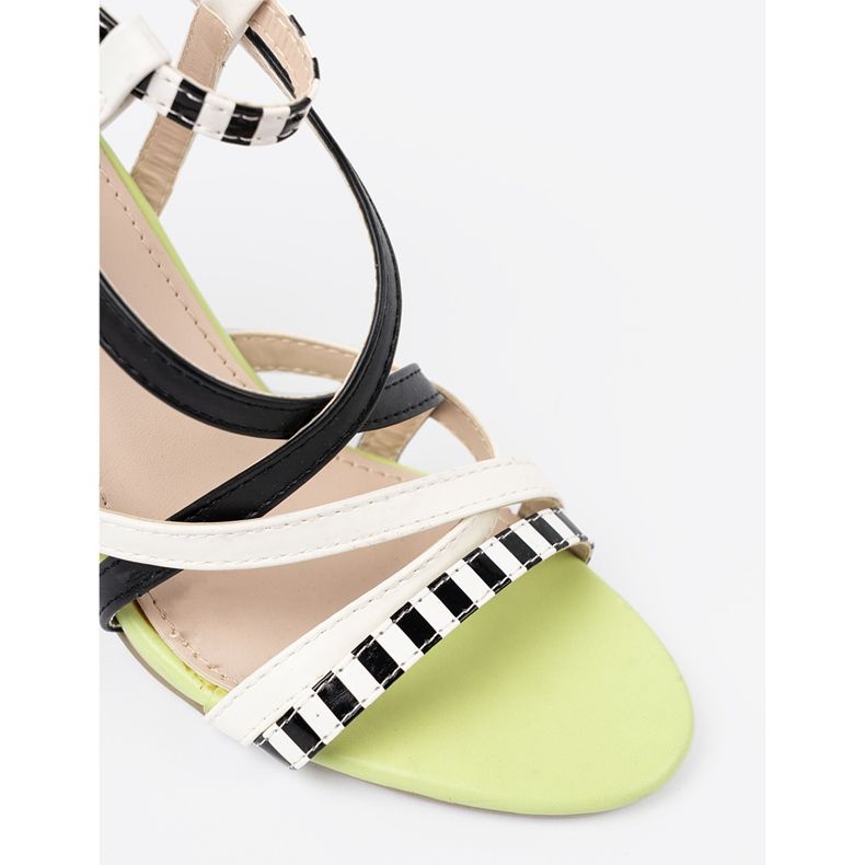 Shelvt Sandale na prugastom pin raznobojna 1