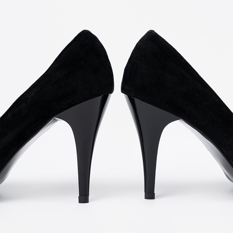 Shelvt Otvorene crne pumpe na nogu crno 2