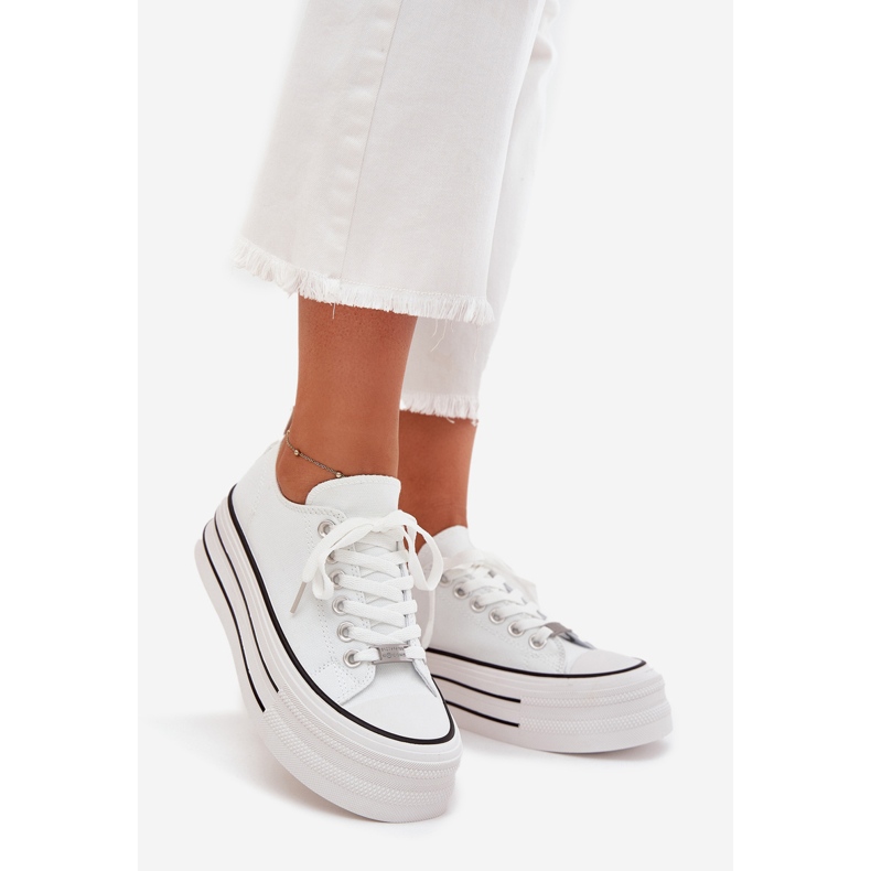 Boto Ženske tenisice na masivnoj platformi bijele marine bijela 1