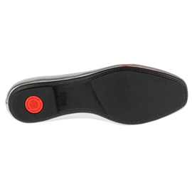 Ženske balerine fitflop delicato Bow meka balerina IH2-011 metalik s lukom srebro 4