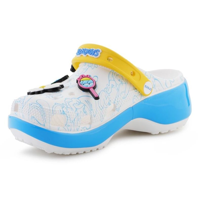 Ženski crocs Smurfs platforma začepljuje 210822-90H bijela 3