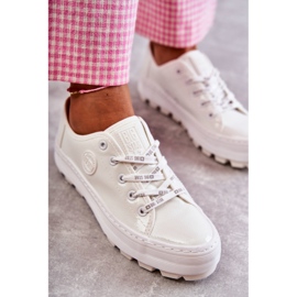 Big Star Oslikane ženske tenisice Velika zvijezda KK274045 White bijela 4