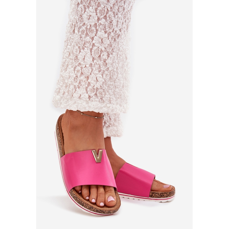 Boto Ženski klizači na plutanoj platformi s ukrasnim detaljima Fuksia Vessira ružičasta 1