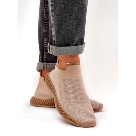 S.Barski Slocirane ženske sportske cipele s TW121 bež 3