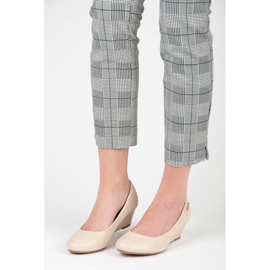 Super Me Bež cipele na klin 1