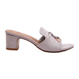 Seastar Ženske flip-flops sa sivo-sivim eko-chubby siva 4