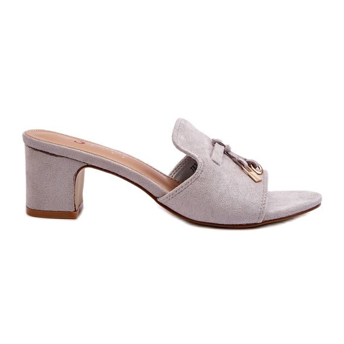 Seastar Ženske flip-flops sa sivo-sivim eko-chubby siva 4