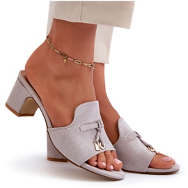 Seastar Ženske flip-flops sa sivo-sivim eko-chubby siva 5