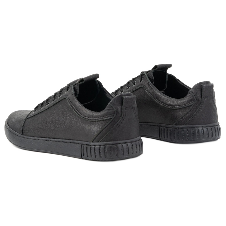 Polbut Muške ležerne kožne cipele 2121/2 crne crno 9