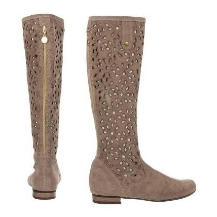 Olivier Ženske tamno bež čizme s ažurima 5