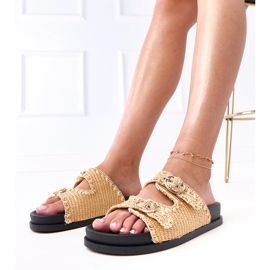 Smeđi okret -flops sa kopčama sa Sameleom smeđa 1