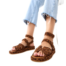 Sandale Maimuna Panther pričvršćene gležnjama višebojan 1