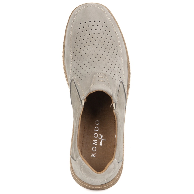 KOMODO Muške kožne cipele casual 854/2 sive siva 5