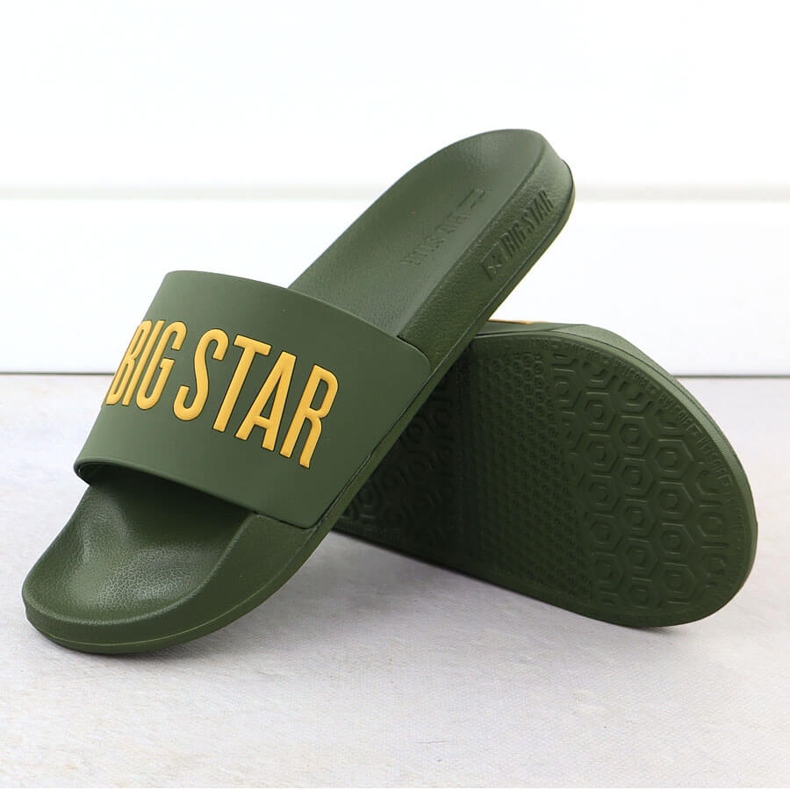 Big Star Muški flip -flops bazene plaže zelena velika zvijezda ss174360 1