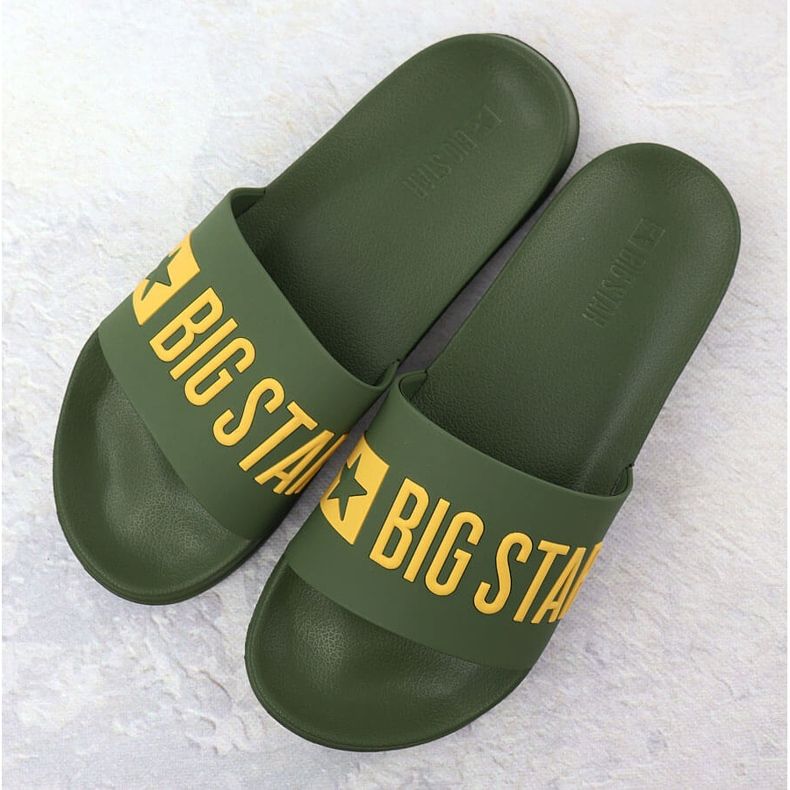 Big Star Muški flip -flops bazene plaže zelena velika zvijezda ss174360 2