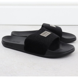 Big Star Ženske plaže plivanje flip flops crni SS274716 crno 2