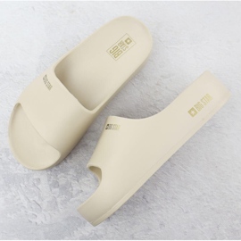 Big Star Ženski flip flops na bazenu platforme beige velika zvijezda ss274722 bež 2