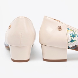 Goodin Ženske pumpe s egzotičnim uzorkom višebojan 1