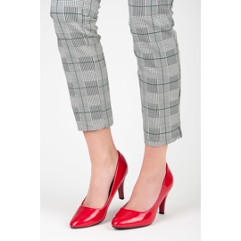 Lakirane cipele za petu crvena 1