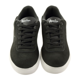 American Club Muške sportske cipele, sive kožne tenisice 17003 raznobojna 4