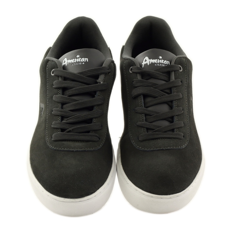 American Club Muške sportske cipele, sive kožne tenisice 17003 višebojan 4