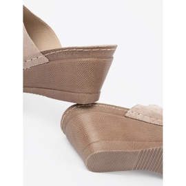 Goodin Bež ženske japanke s platformom 1