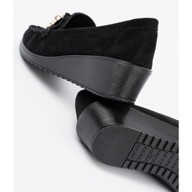 Shelvt Crne cipele od antilop s ukrasnim medvjedićima crno 1