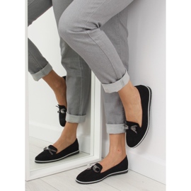 Crne ženske mokasinke JN-182 crne crna 1