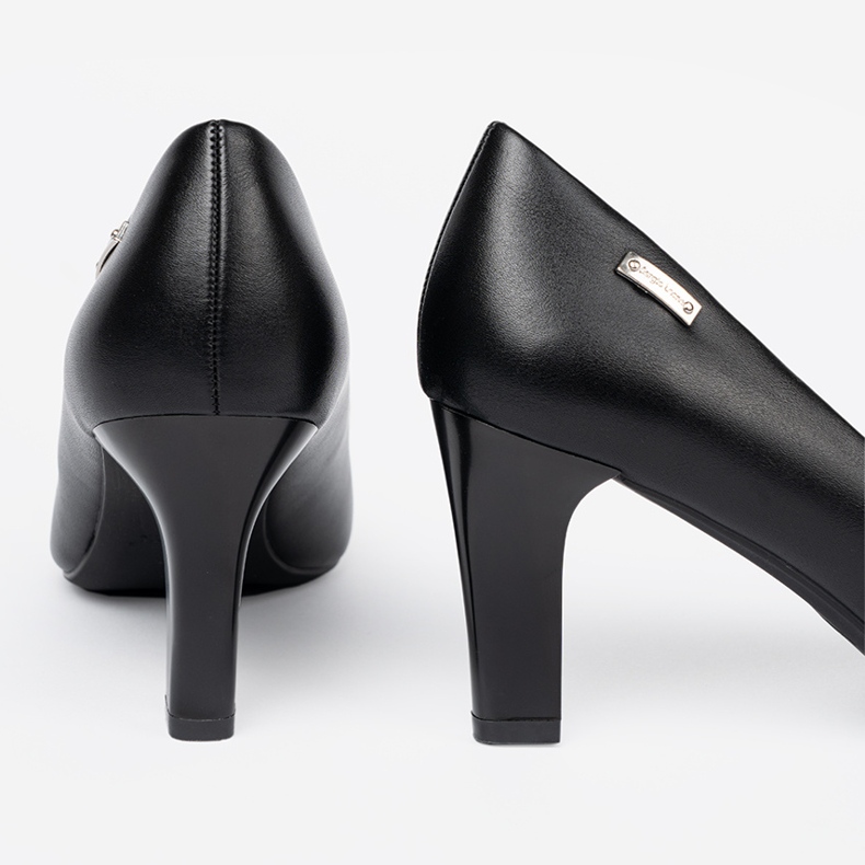 Moderne crne visoke potpetice Sergio Leone crno 1