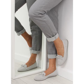 Siva Ženske mokasinke JN-182 sive 1