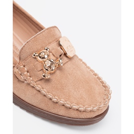 Shelvt Bež cipele za klinove antilop 1