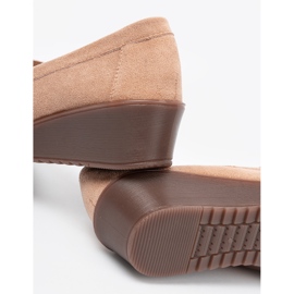 Shelvt Bež cipele za klinove antilop 2