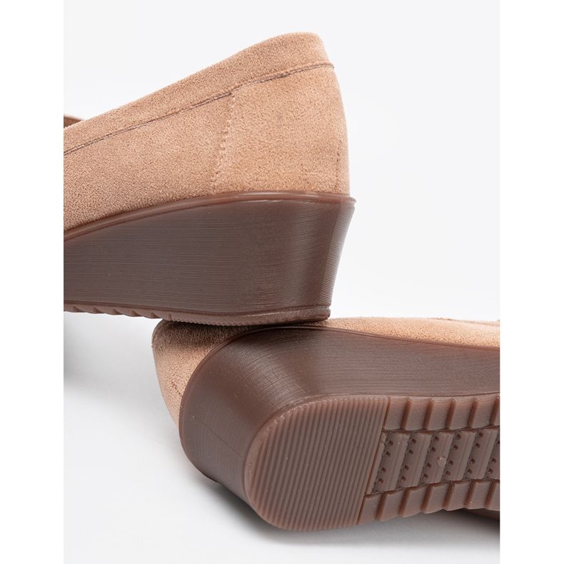 Shelvt Bež cipele za klinove antilop 2