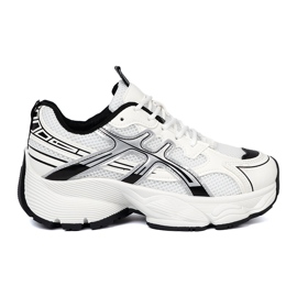 Shelvt Bijele i bijele udobne tenisice s mrežicom 2