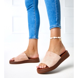 Ružičaste papuče s otvorenim gornjištem iz Idabela ružičasta 2