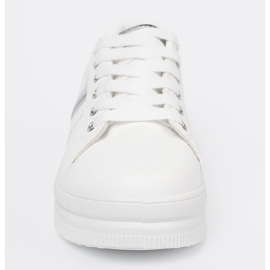 Shelvt Bijele tenisice s metalnim srebrnim naglaskom bijela 1