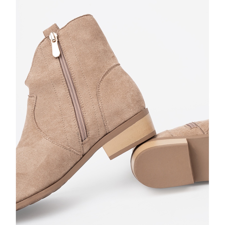 Seastar Bež čizme suede kaubojske čizme 2