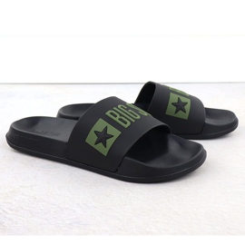 Black Big Star SS174359 Muške papuče s crnom plažom crna 1