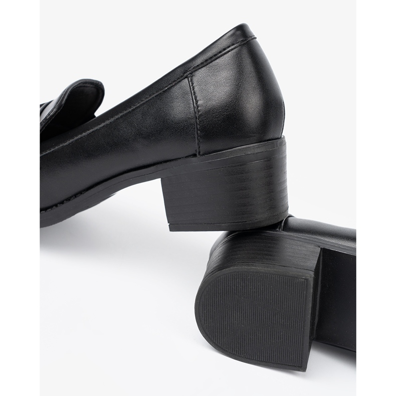 Shelvt Crne ženske cipele s elegantnom kopčom crna 1