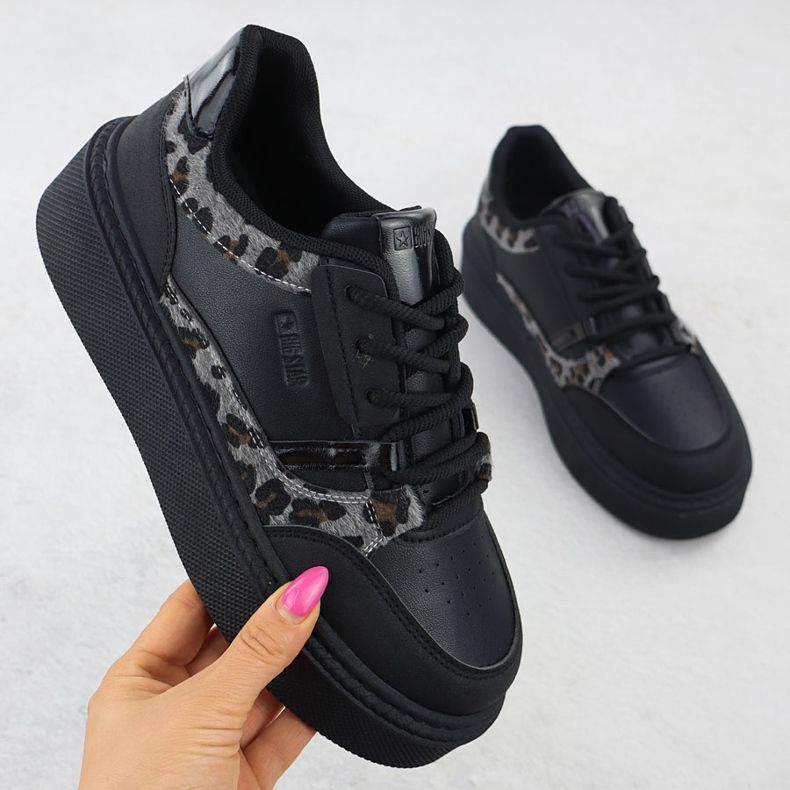 Big Star Sportske cipele na ZZ pladter s crnom velikom zvijezdom SS274358 crna 1