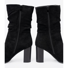 Shelvt Crne čizme na posta s gornjim gornjim dijelom crno 1