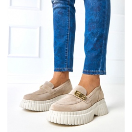 Karino bež cipele od brušene kože 2