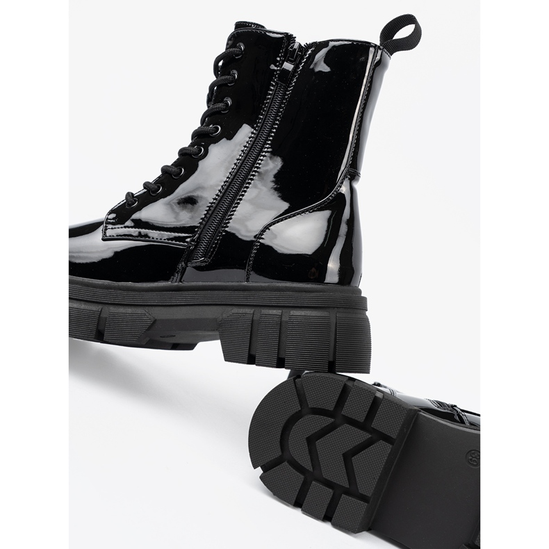 Shelvt Crni lakirani radnici na ogromnom potplatu crna 2