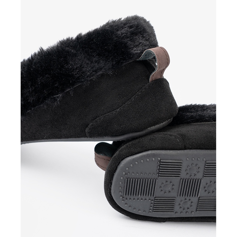 Shelvt Meke, crne papuče poput loafera s lukom crna 1