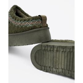 Shelvt Tamnozelene, meke cipele a'la snježne čizme bez pete 1