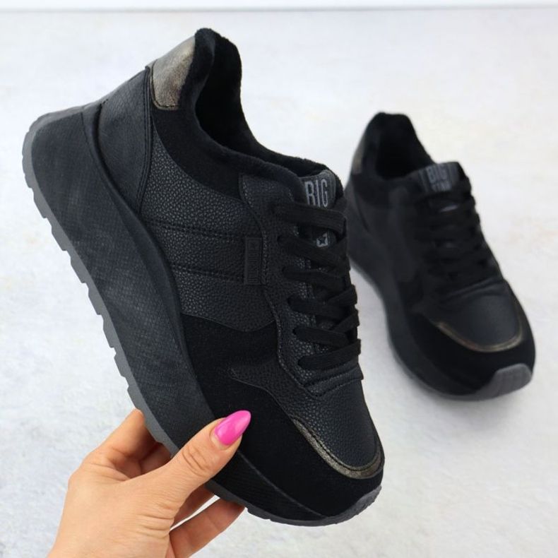 Cipele na platformi Big Star u SS274007 INT2170 crna 1