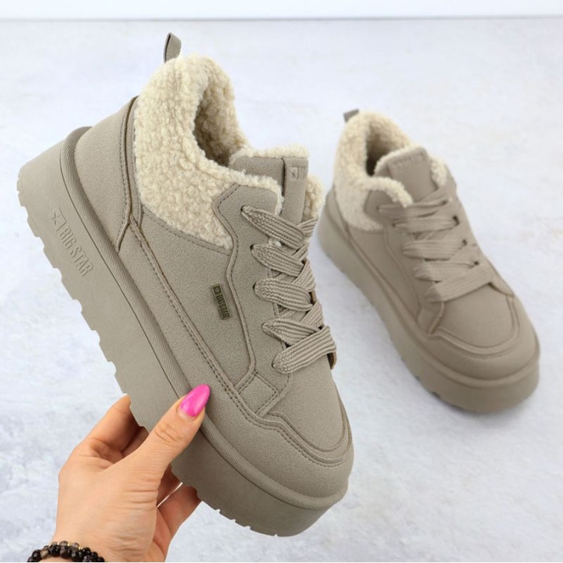 Big Star Čizme s velikim zvjezdanim kaputom od ovčjeg kože u SS274105 int2171a 1