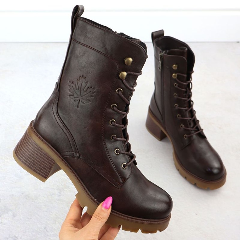 Vinceza Čizme na Vincezovom bloku 89136 JAN417 smeđa 1