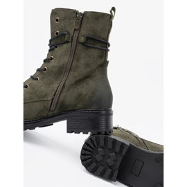 Shelvt Tamnozeleni radnici s niskom petom 1