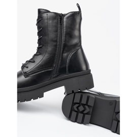 Crne ženske gležnjače na vezanje crna 1